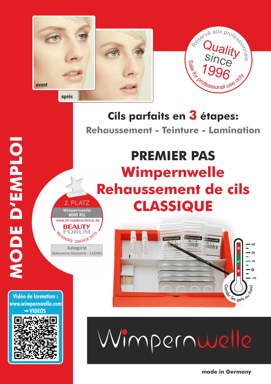 Mode d'emploi Wimpernwelle Rehaussement de cils CLASSIQUE